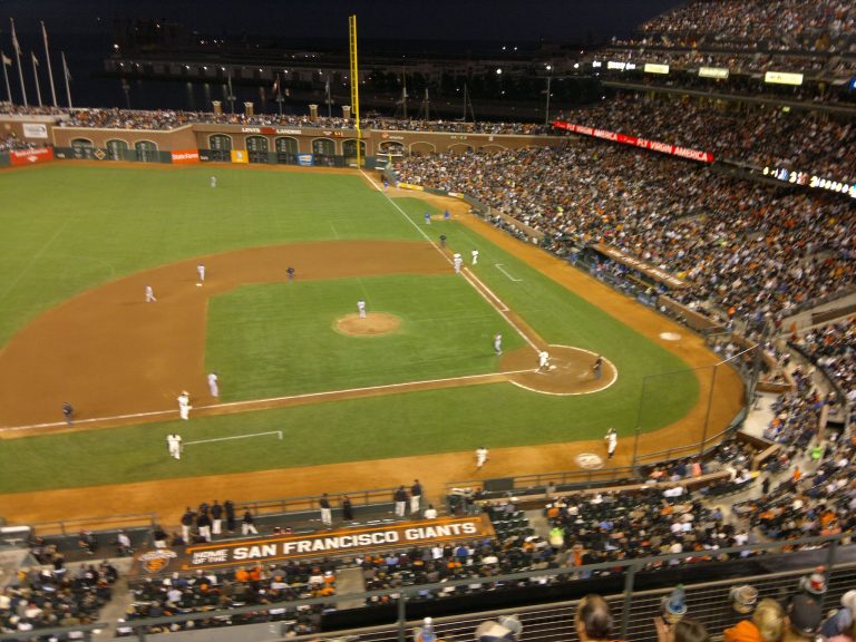 A live baseball game.